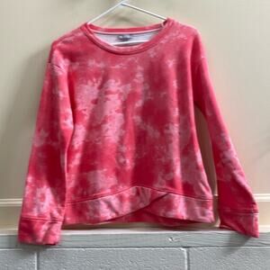 T by Talbots XS Pink Crew Neck Soft Tie-Dye sweatshirt